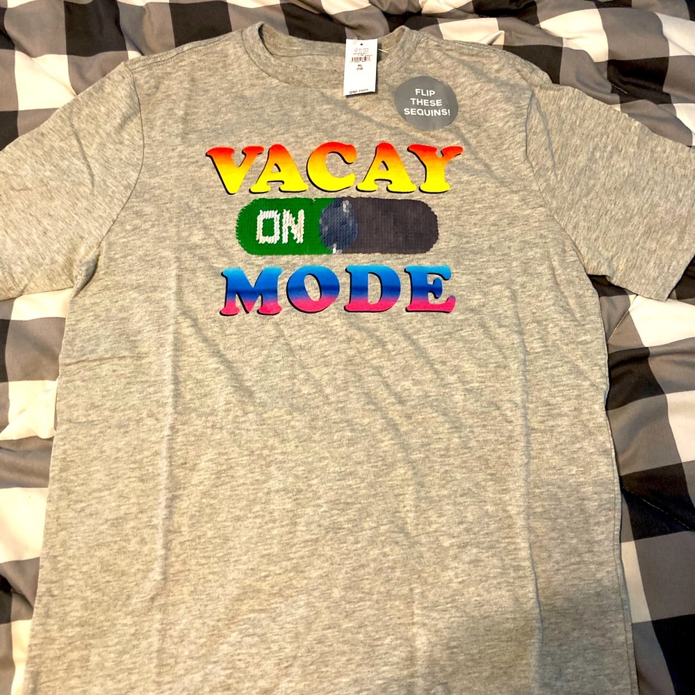 Gap Kids T-shirt with sequins that change the look of the shirt.